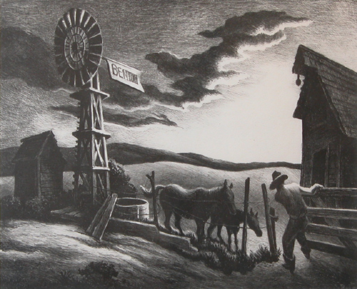 Appraisal: Arkansas Evening Benton Thomas Hart American - Lithograph x inches