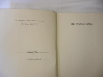 Appraisal: HALLIWELL SUTCLIFFE A REGINAL SMITH The Striding Dales autographed edition