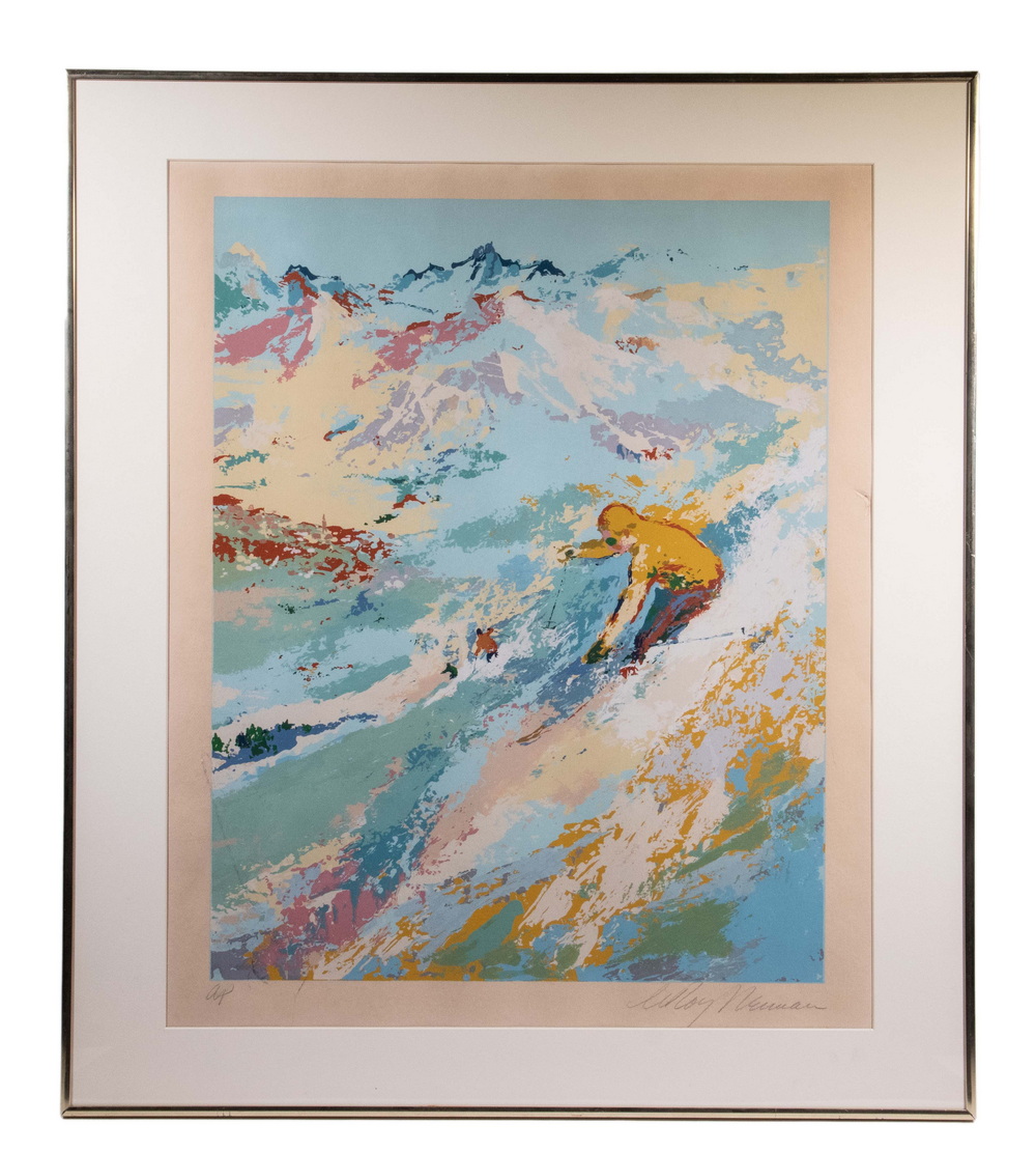 Appraisal: LEROY NEIMAN NY IL MN - Downhill Skier serigraph on