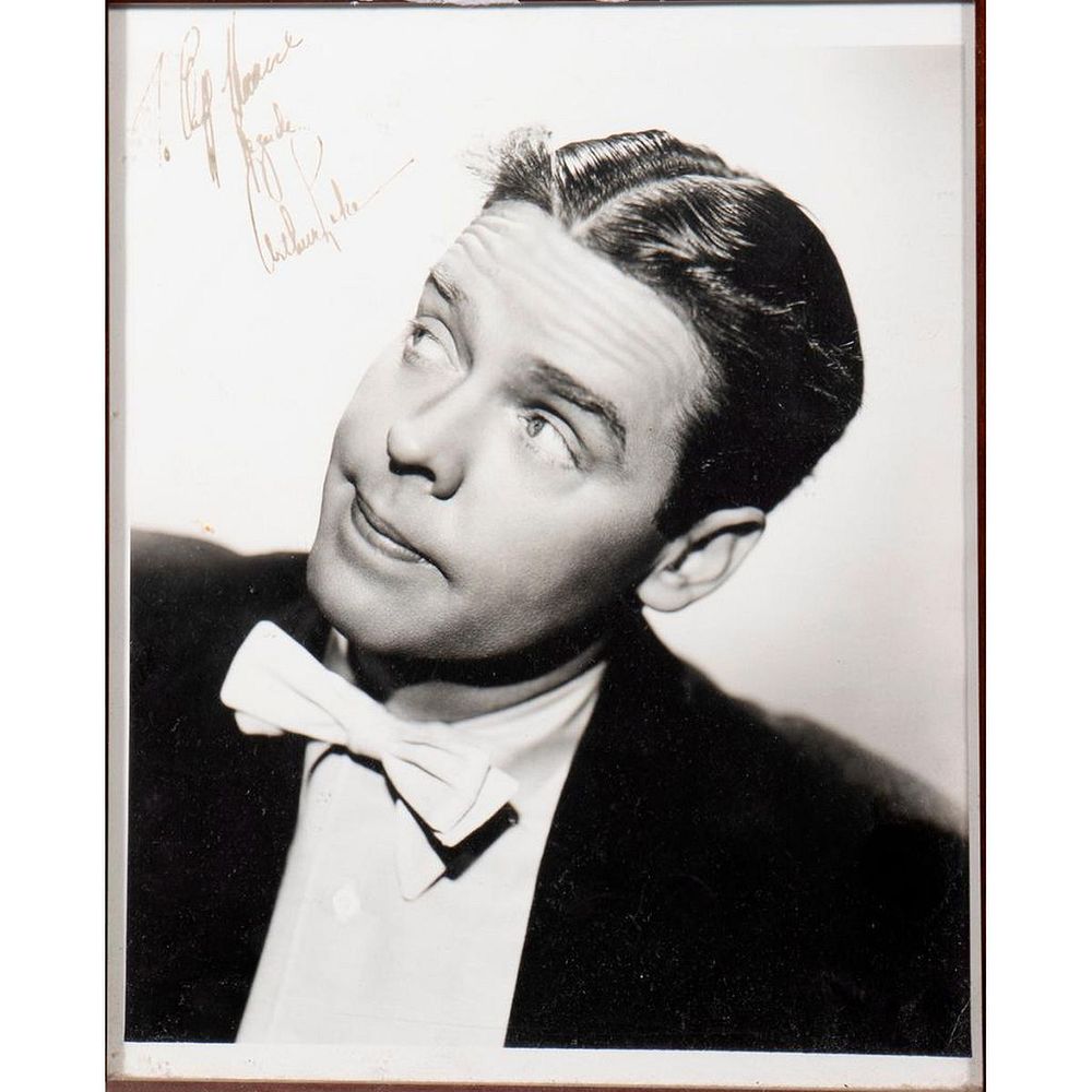 Appraisal: Arthur Lake Original autographed inscribed photograph Size x Condition Showing