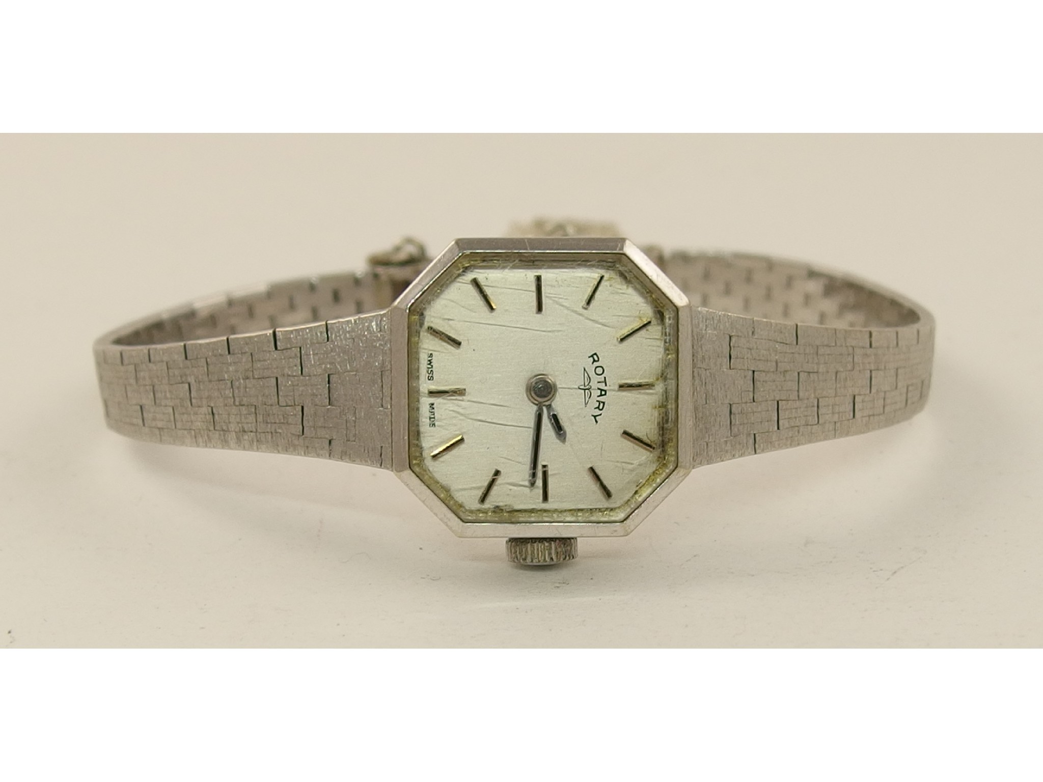 Appraisal: A ladies ct white gold watch approx weight including mechanism