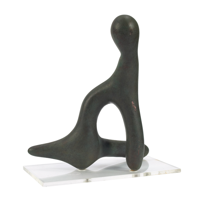 Appraisal: Modernist sculpture maquette artist unknown s in the style of