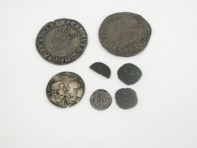 Appraisal: Charles I - Shilling Tower Mint mm lis Group A