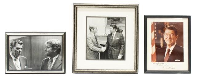 Appraisal: lot of Photos of Ronald Reagan - th President of