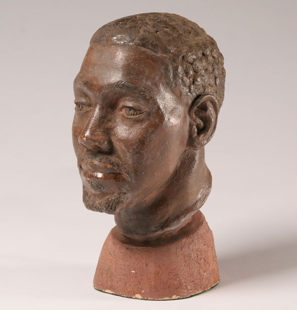 Appraisal: Gertrude Schmidt American th Century portrait bust of an African