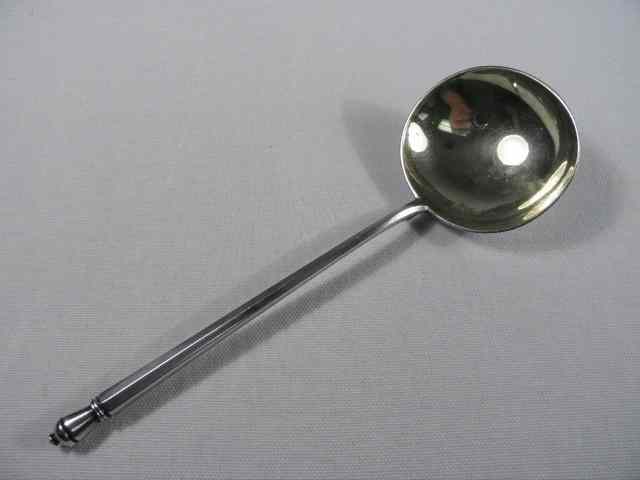 Appraisal: Alexander Benedictovich Liubavin Moscow zolotnik Russian silver sauce ladle with