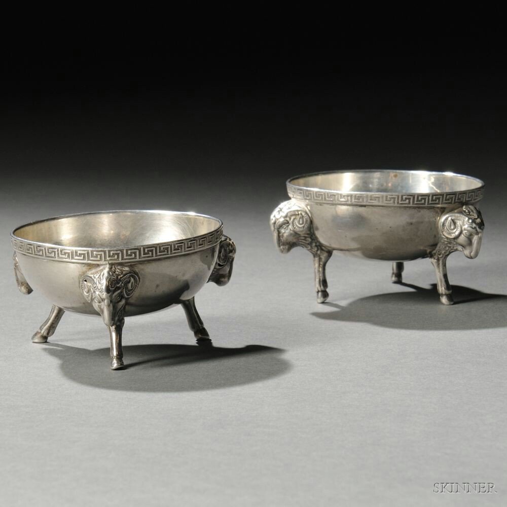 Appraisal: Two Tiffany Co Sterling Silver Salts New York c each