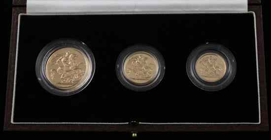 Appraisal: A United Kingdom Gold Proof Collection comprising two pound sovereign