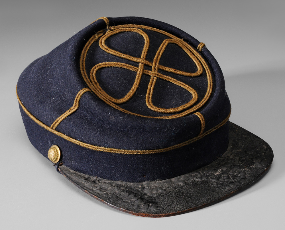 Appraisal: Model New York Militia Kepi wool top with four lobed