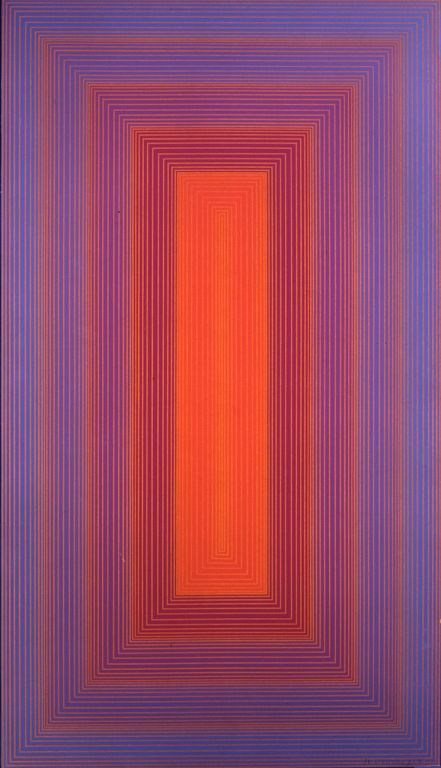 Appraisal: Richard Anuszkiewicz AMERICAN Purple Red Richard Anuszkiewicz AMERICAN Purple To