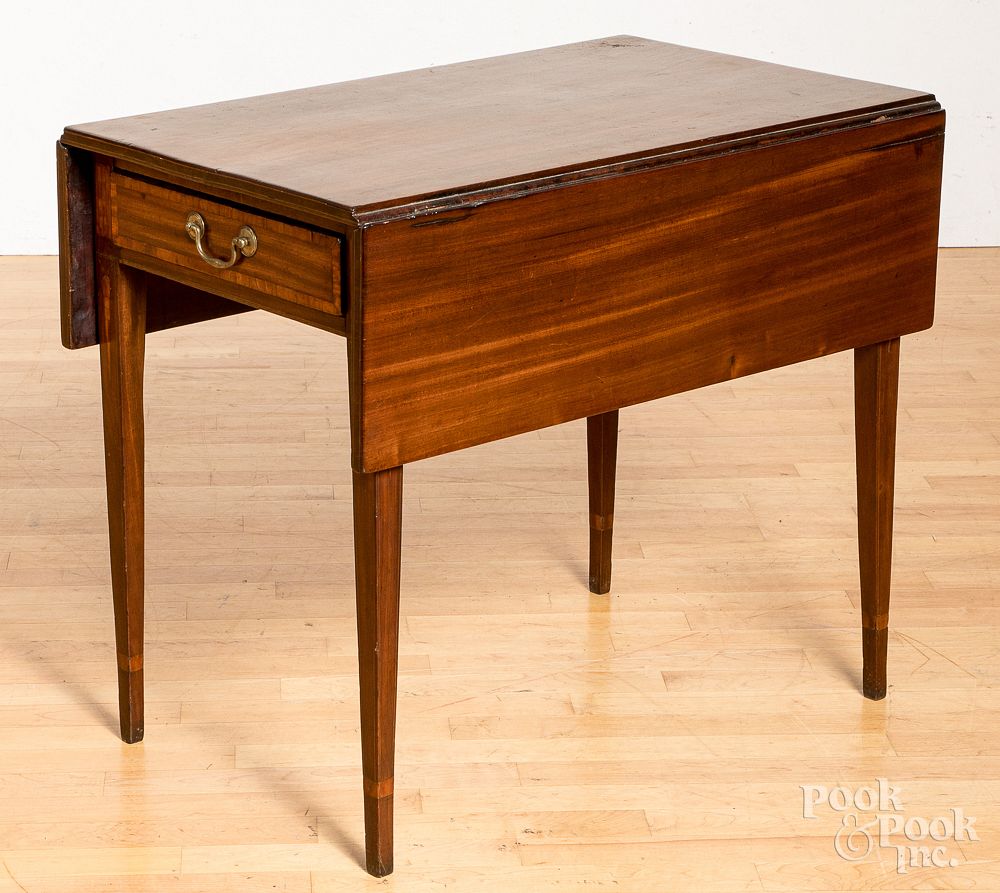 Appraisal: Rhode Island Federal mahogany Pembroke table Rhode Island Federal inlaid