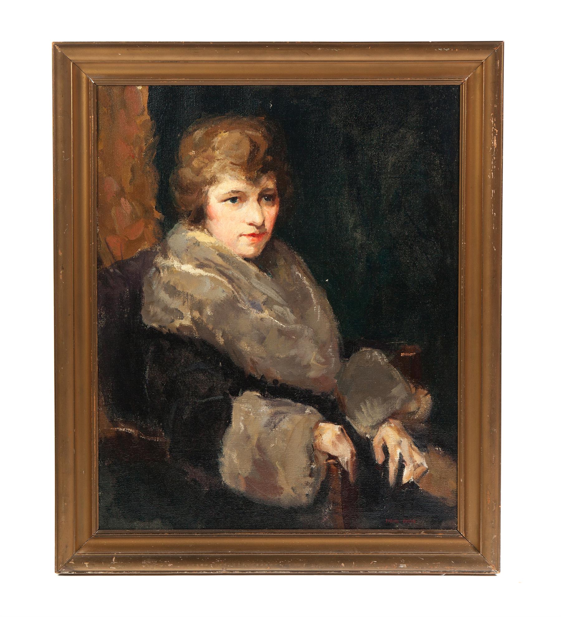 Appraisal: PORTRAIT OF A WOMAN BY FRANK HARMON MYERS OHIO -