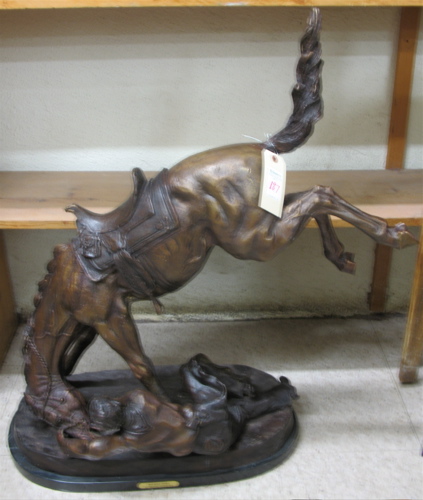 Appraisal: AFTER FREDERIC SACKRIDER REMINGTON American - Wicked Pony a patinated