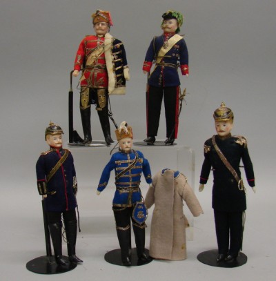 Appraisal: -WW I Kaiser Wilhelm Doll House Soldiers Beautiful set of