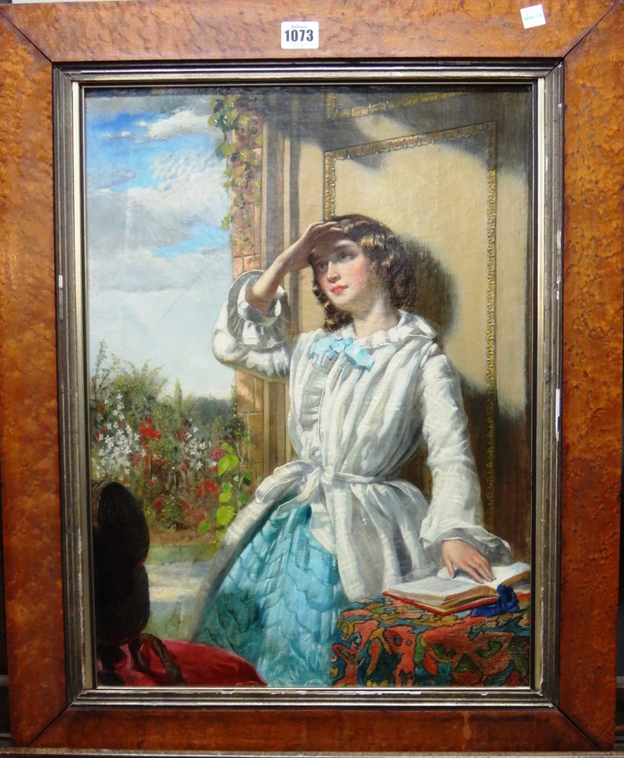 Appraisal: English School c A young girl with a book at