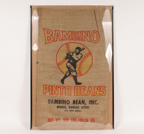 Appraisal: Babe Ruth Pinto Beans bag Pinto beans was in business