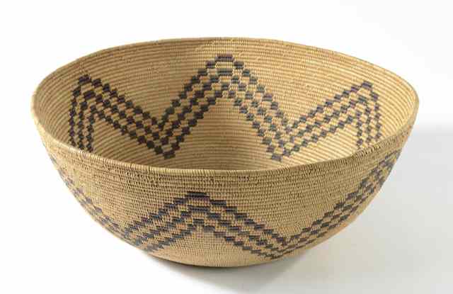 Appraisal: MISSION CAHUILLA INDIAN BASKET diameter '' diameter '' tall c