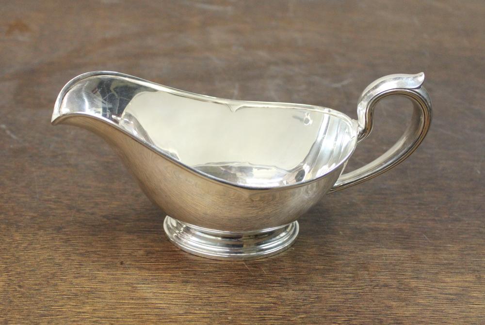 Appraisal: GORHAM STERLING SILVER GRAVY BOAT Length inches Total weight troy