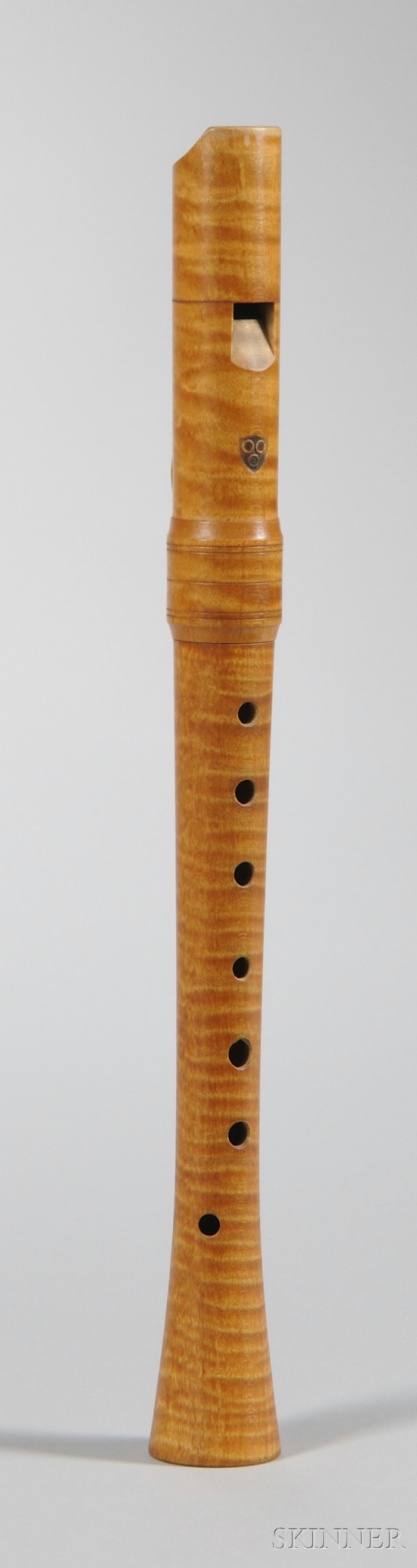 Appraisal: Renaissance Soprano Recorder Von Huene Workshop Boston stained curly maple