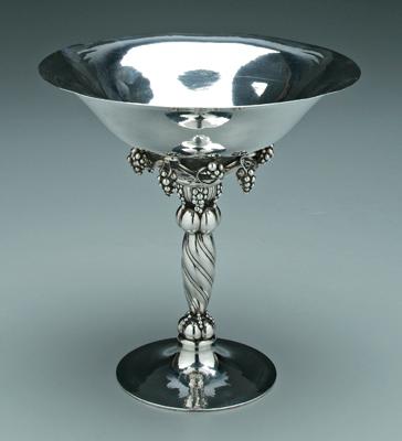 Appraisal: Georg Jensen sterling compote round flaring bowl pedestal foot with