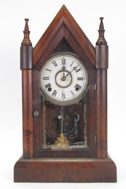 Appraisal: Wm L Gilbert and Co Steeple Clock full front access