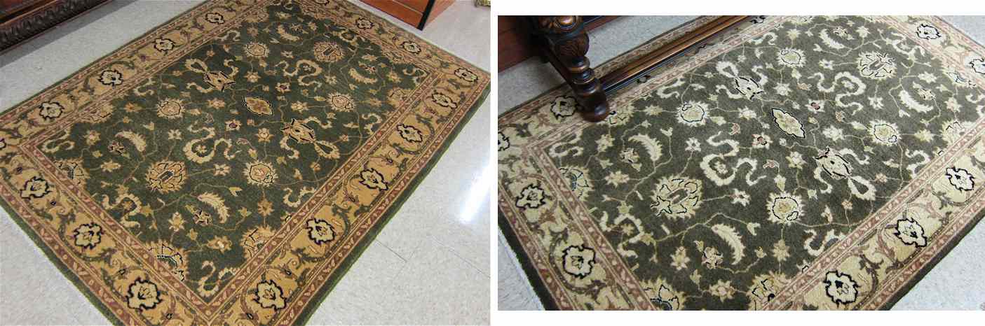 Appraisal: A PAIR OF ORIENTAL AREA RUGS Pakistani-Persians overall floral arabesque