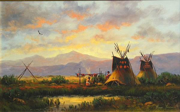 Appraisal: Heinie Hartwig American born Sundown signed 'Heinie Hartwig' lower right