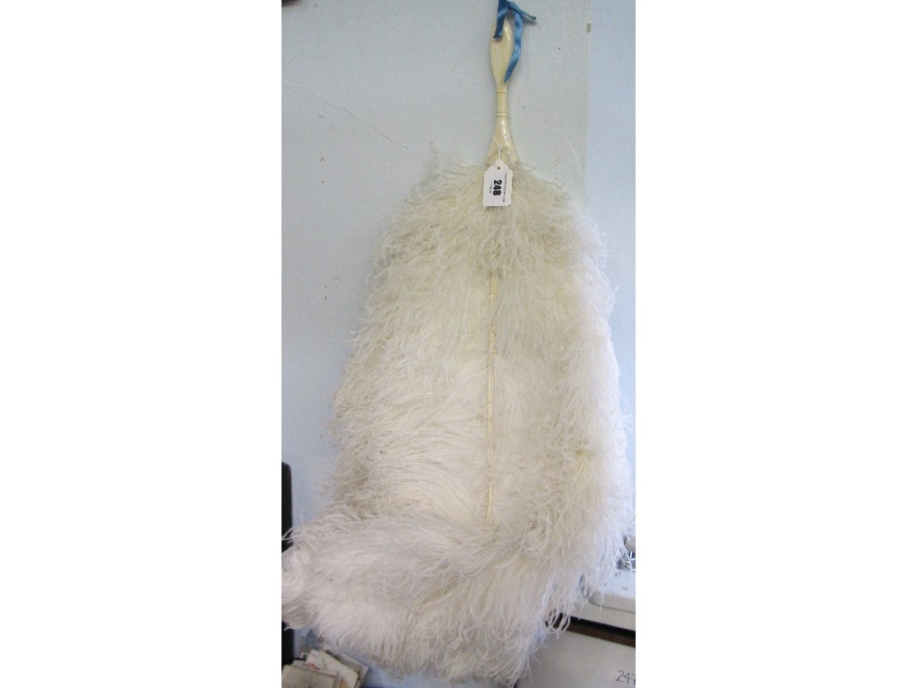 Appraisal: Ostrich feather fan