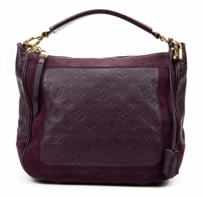 Appraisal: Louis Vuitton Audacieuse PM shoulder bag in purple monogram Empreinte