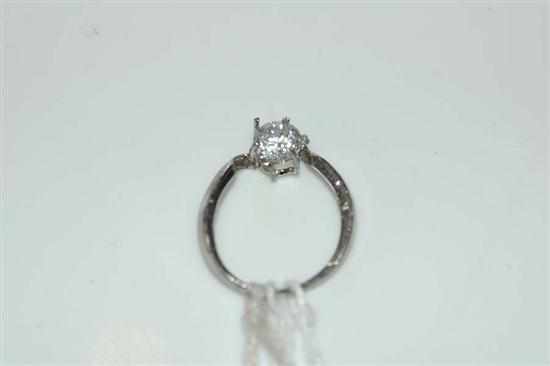 Appraisal: A CLEAR STONE SET RING A F