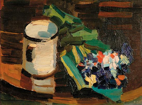 Appraisal: Flora Itwan Shofield American - STILL LIFE WITH MUG AND