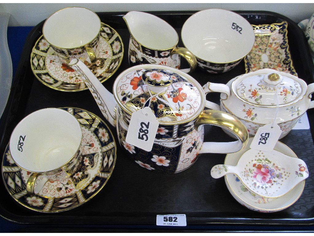 Appraisal: Royal Crown Derby 'Imari' tea for two dish 'Derby Posies'