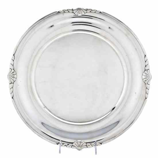 Appraisal: An American Sterling Silver Tray Randahl Chicago of circular form