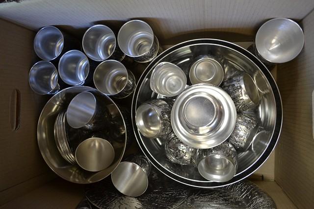 Appraisal: BOX OF ASSORTED ITEMS BY 'RHORNINA' INC GOBLETS TRAYS BOWLS