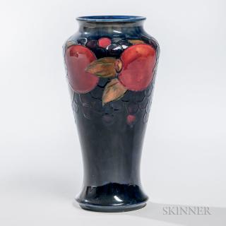 Appraisal: Moorcroft Pottery Pomegranate Vase Ceramic England - Vasiform decorated with