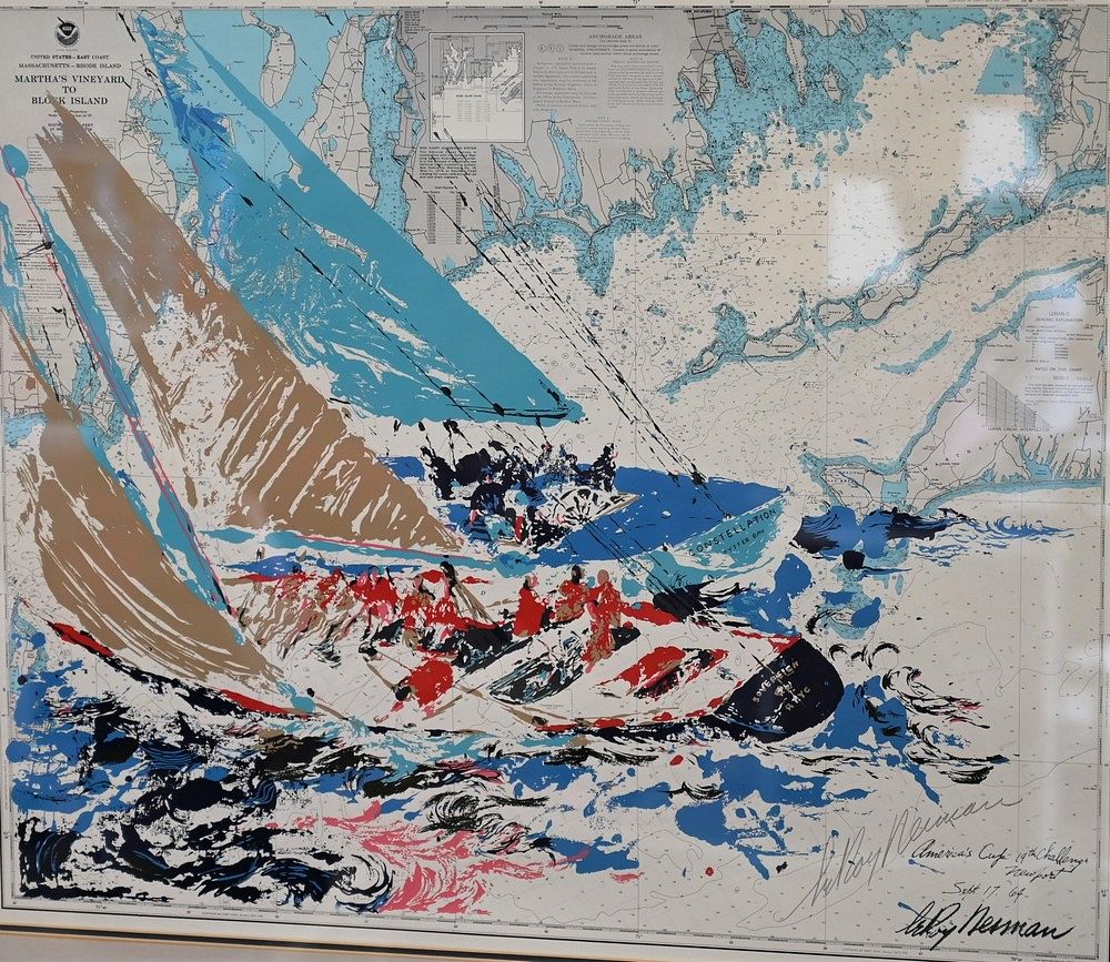 Appraisal: Two Piece Leroy Neiman American - Lot to include America's