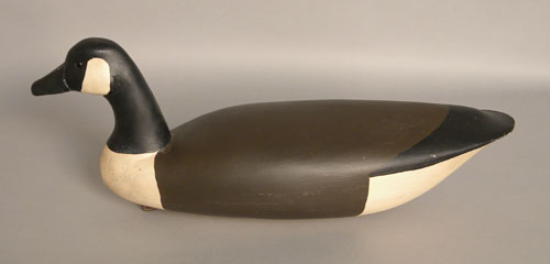 Appraisal: Canada goose decoy late th c branded with duck head