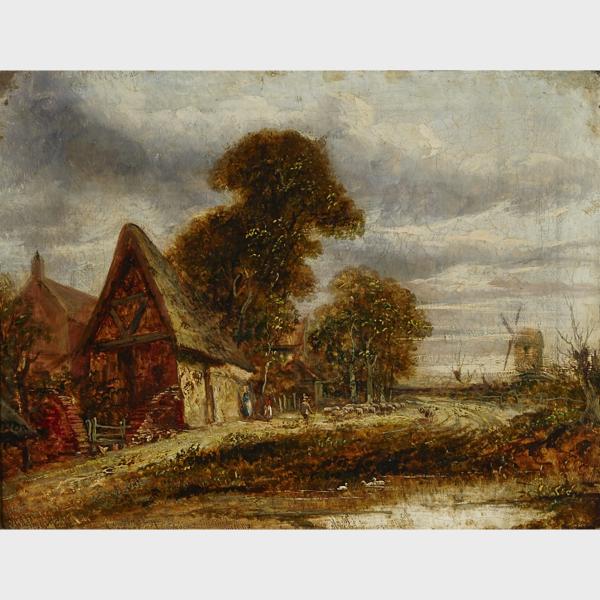 Appraisal: Attributed to John Crome the Elder - A NORWICH LANE