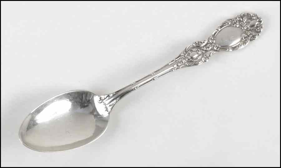 Appraisal: SET OF NINE WALLACE STERLING SILVER TEASPOONS ozt Condition No