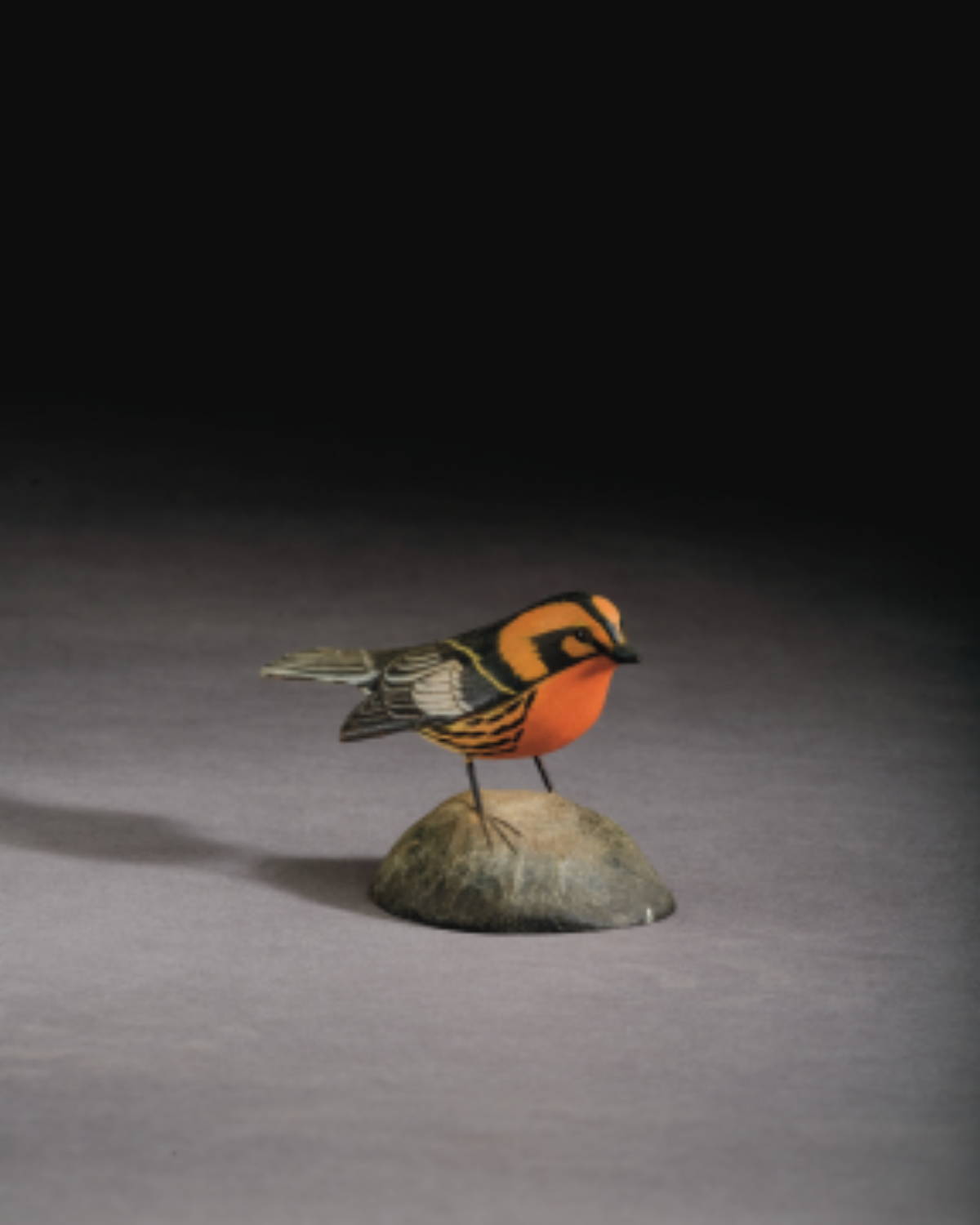 Appraisal: JESS BLACKSTONE AMERICAN - CARVED AND PAINTED BLACKBURNIAN WARBLER CIRCA