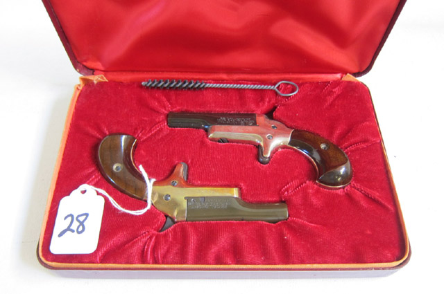 Appraisal: CASED PAIR OF COLT FOURTH MODEL DERRINGERS short caliber barrel