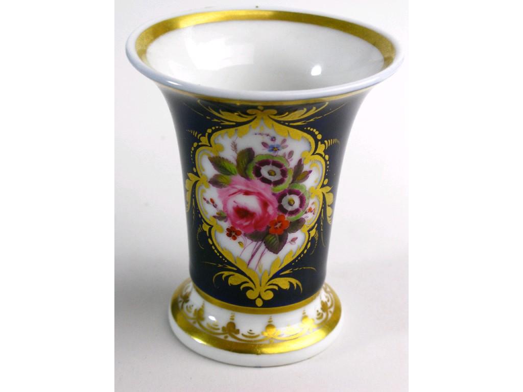 Appraisal: A Chamberlain Worcester small Vase of flared form painted floral