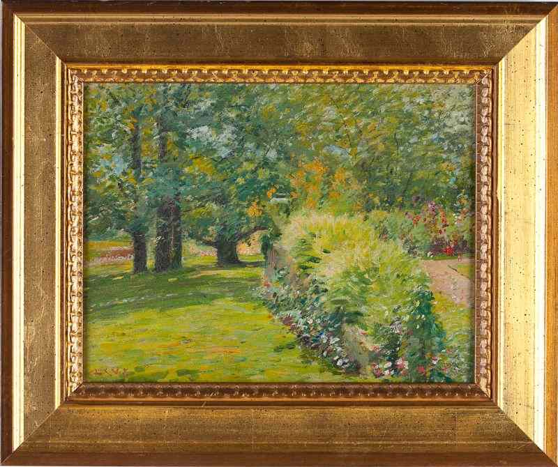 Appraisal: Louis Charles Vogt OH - Summer Gardenoil on academy board