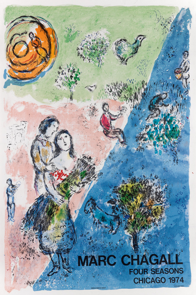 Appraisal: MARC CHAGALL The Four Seasons Color lithograph x mm x