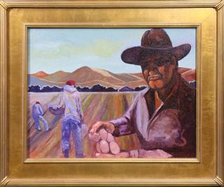 Appraisal: Painting Jesse Rasberry Jesse Rasberry American b Working the Fields