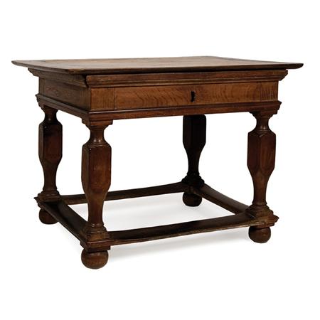 Appraisal: Continental Baroque Style Oak Center Table Estimate -