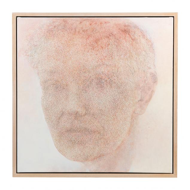 Appraisal: SARA ROSSBERG GERMAN B PINK HEAD Acrylic medium and pigment