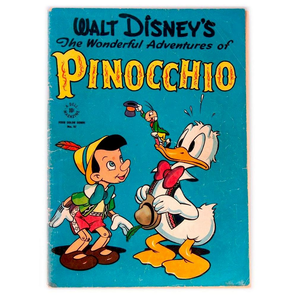 Appraisal: The Wonderful Adventures of Pinocchio Four-Color Dell Four-color numbering Disney