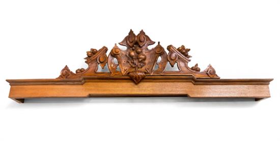 Appraisal: Sale Lot A Carved Mahogany Door Cornice th century Length