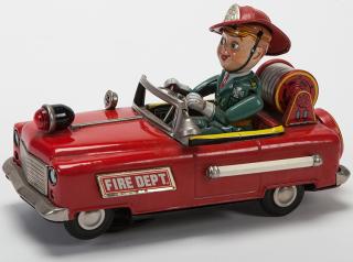 Appraisal: Fire Department Car Fire Department Car French mid-twentieth century Tin